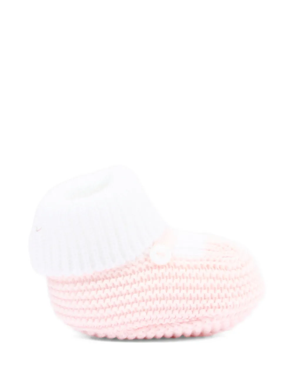 Little Bear button-detail pre-walkers - Rosa