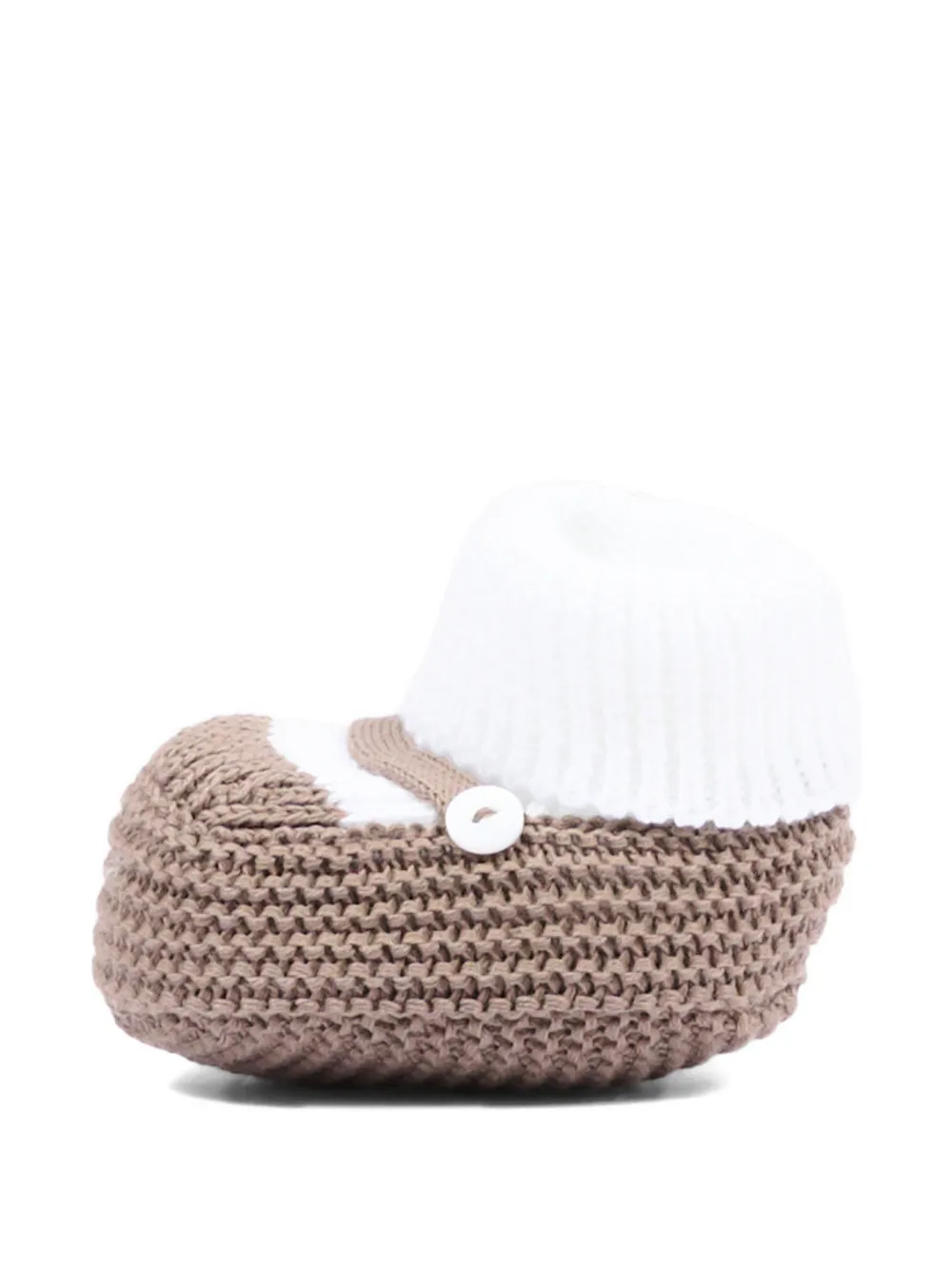 Little Bear Tweekleurige slofjes Beige