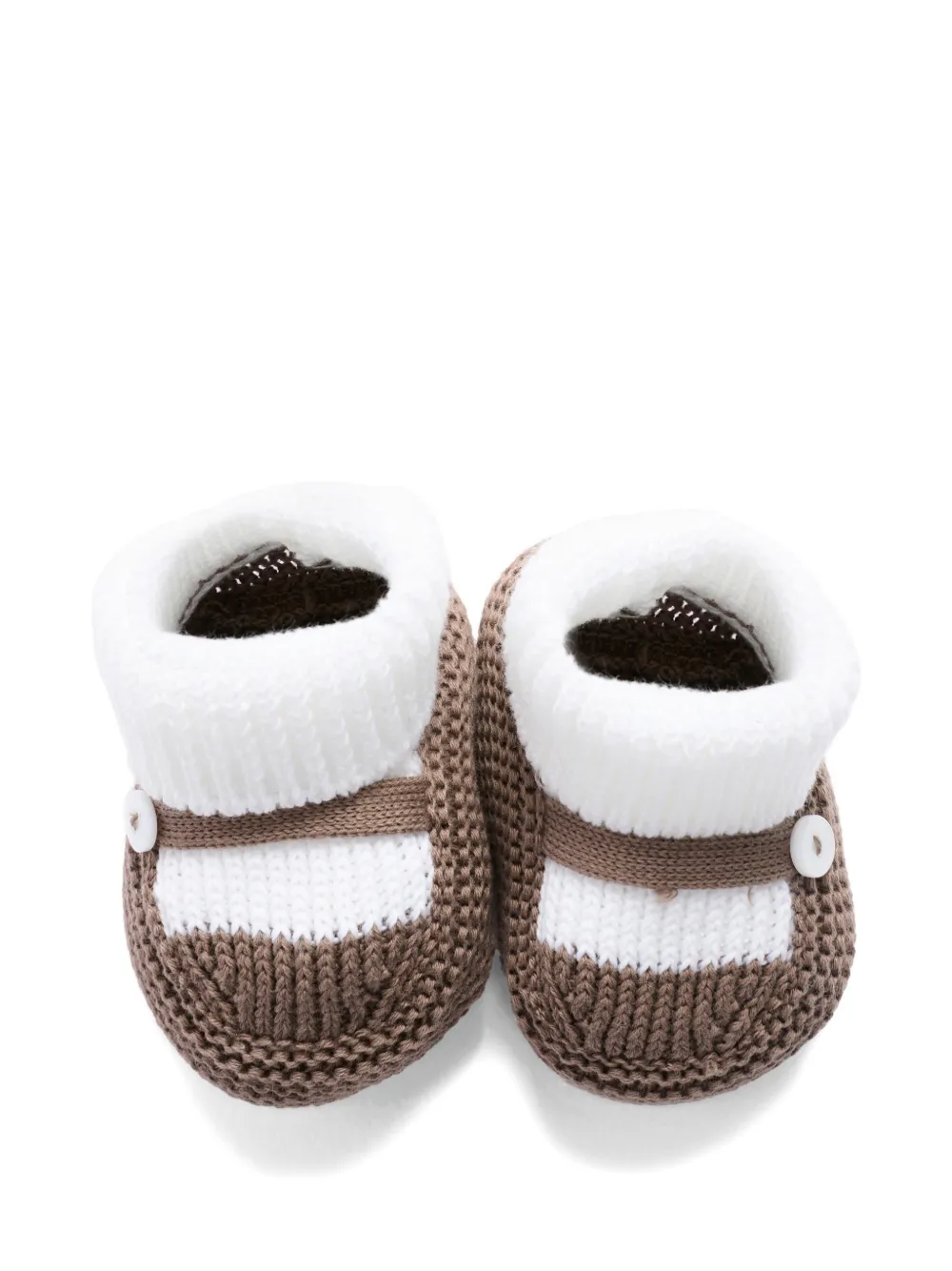 Little Bear Tweekleurige slofjes Beige