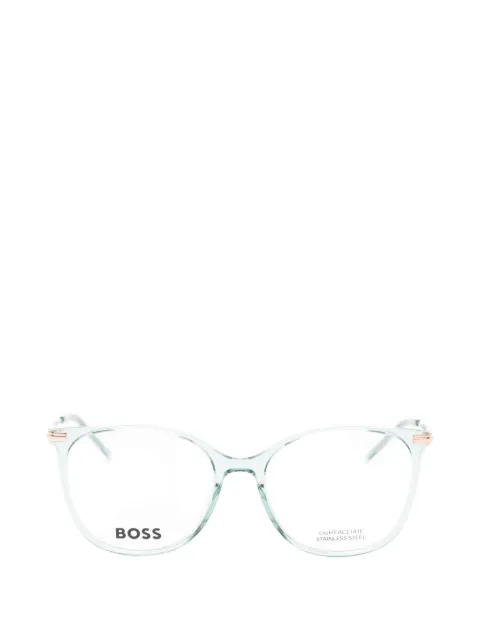 BOSS round-frame glasses