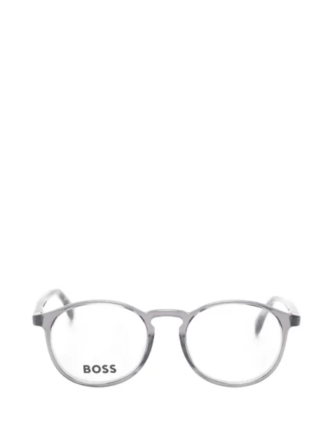 BOSS round-frame glasses