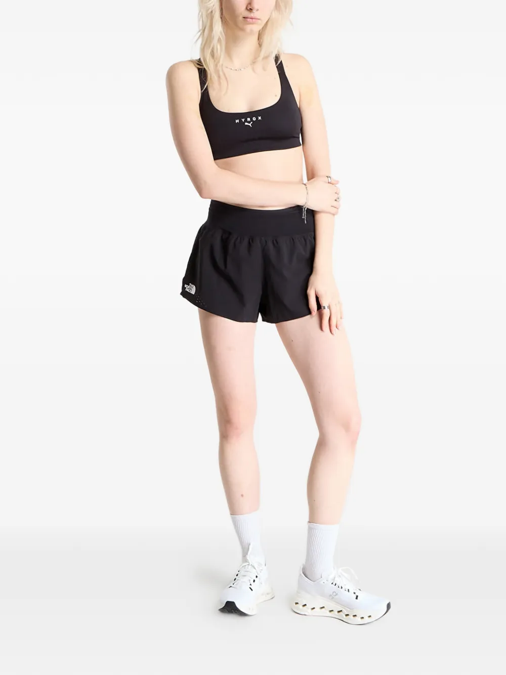 PUMA x HYROX Tech sport-bh Zwart
