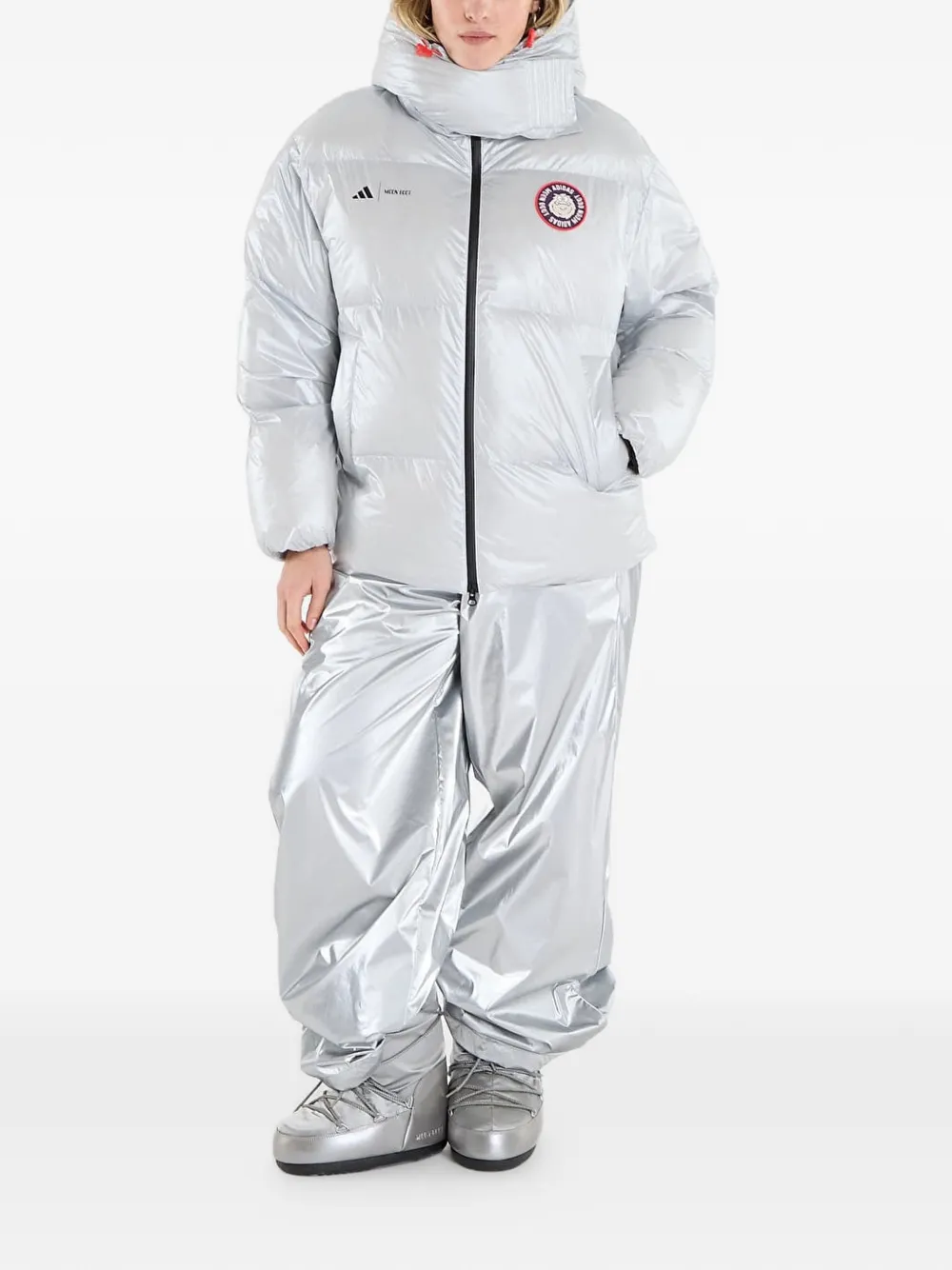  Adidas X Moon Boot Padded Jackets - Silver 