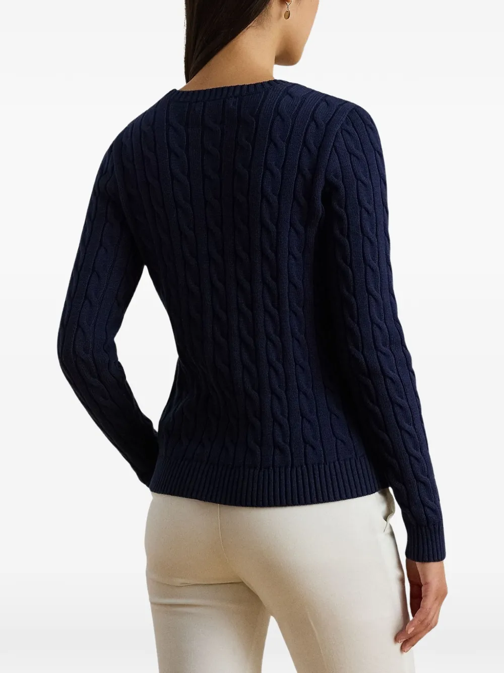 Lauren Ralph Lauren Kabelgebreide trui Blauw