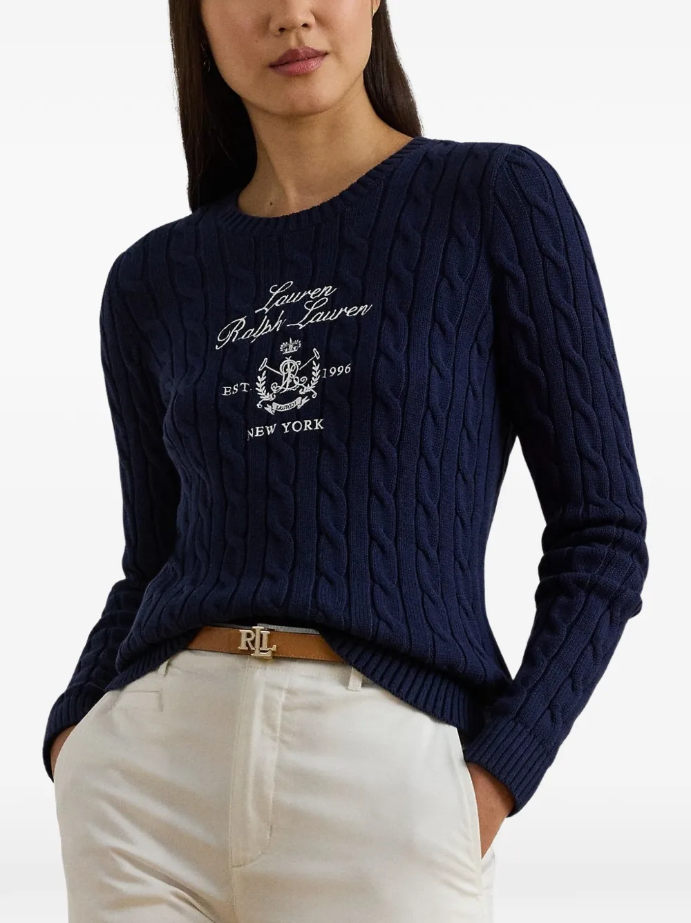 Lauren Ralph Lauren Kabelgebreide trui Blauw