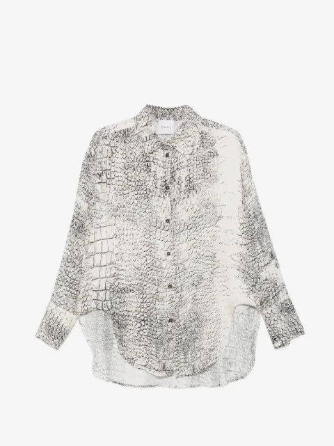 Nude printed shirt