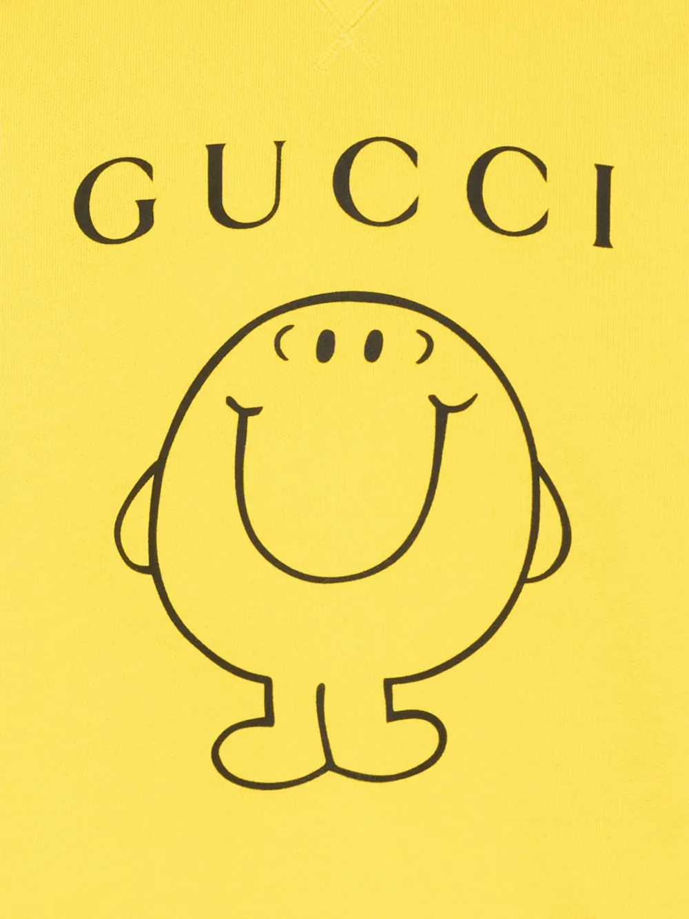 Gucci Kids Hoodie met grafische print Geel