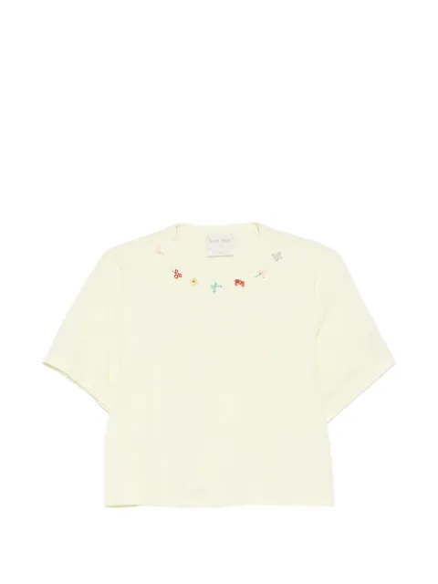 Forte Forte floral-embroidered T-shirt