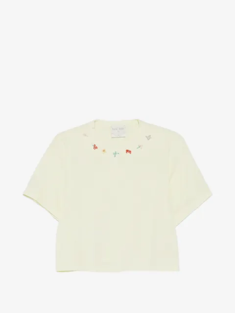 Forte Forte floral-embroidered T-shirt