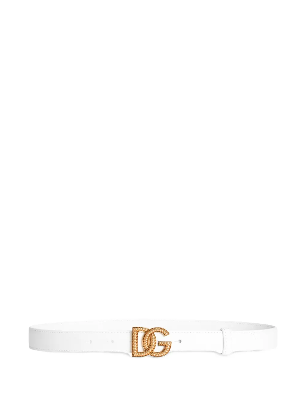 Dolce & Gabbana Leren riem Wit