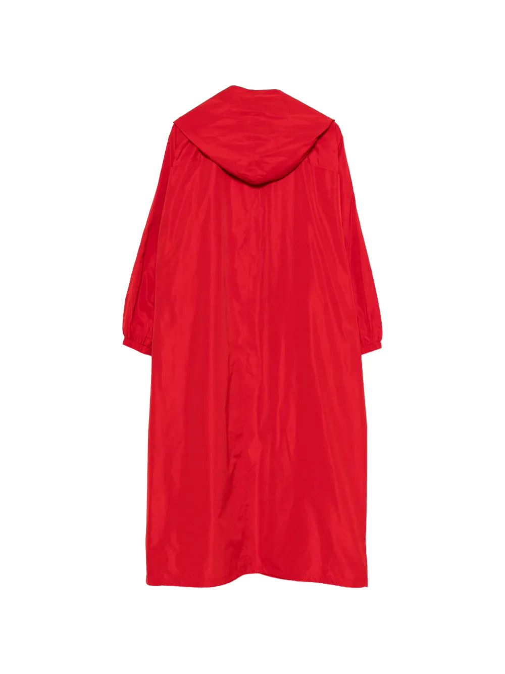Róhe Oversized Hooded Snap-button Coat in Red, view 2