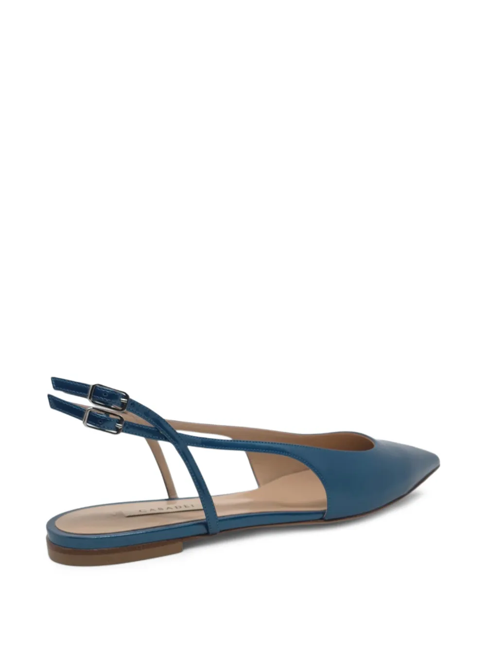 Casadei Slingback ballerina's met puntige neus Blauw