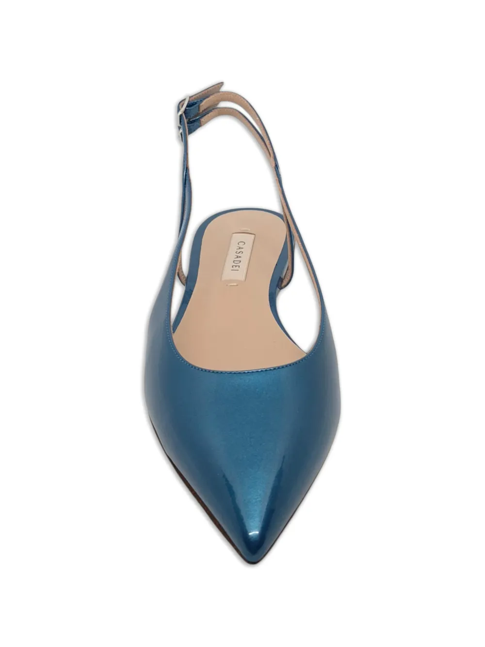 Casadei Slingback ballerina's met puntige neus Blauw