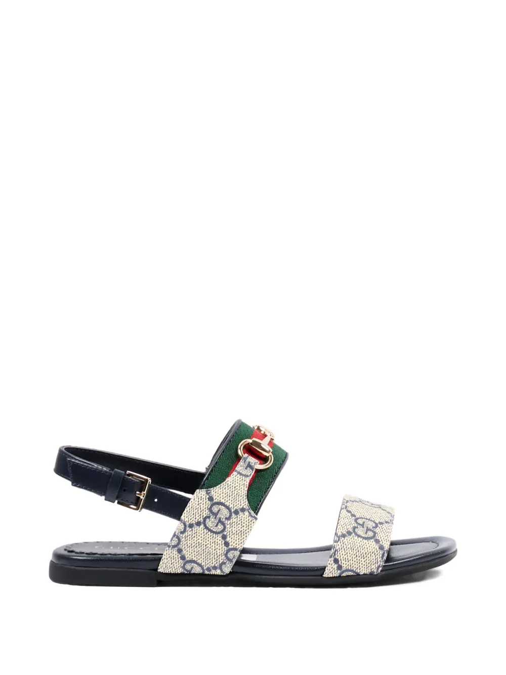 Gucci Kids logo strap sandals Blauw