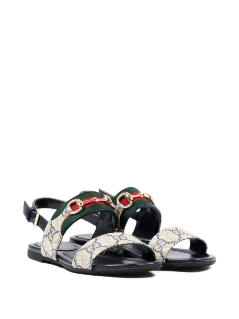 Gucci Kids sandalias con correas con logo