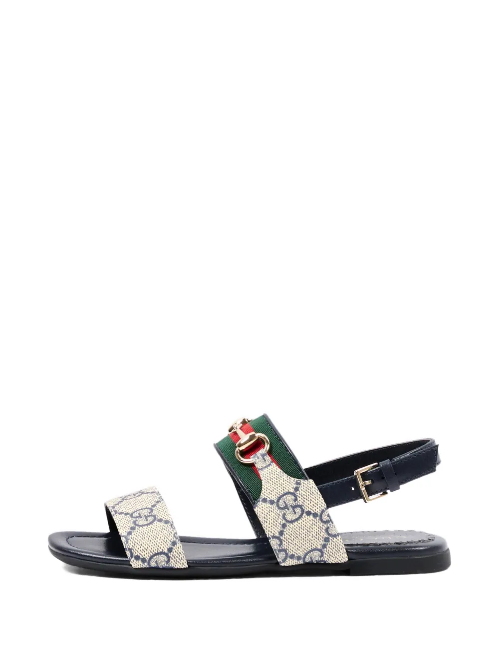 Gucci Kids logo strap sandals Blauw