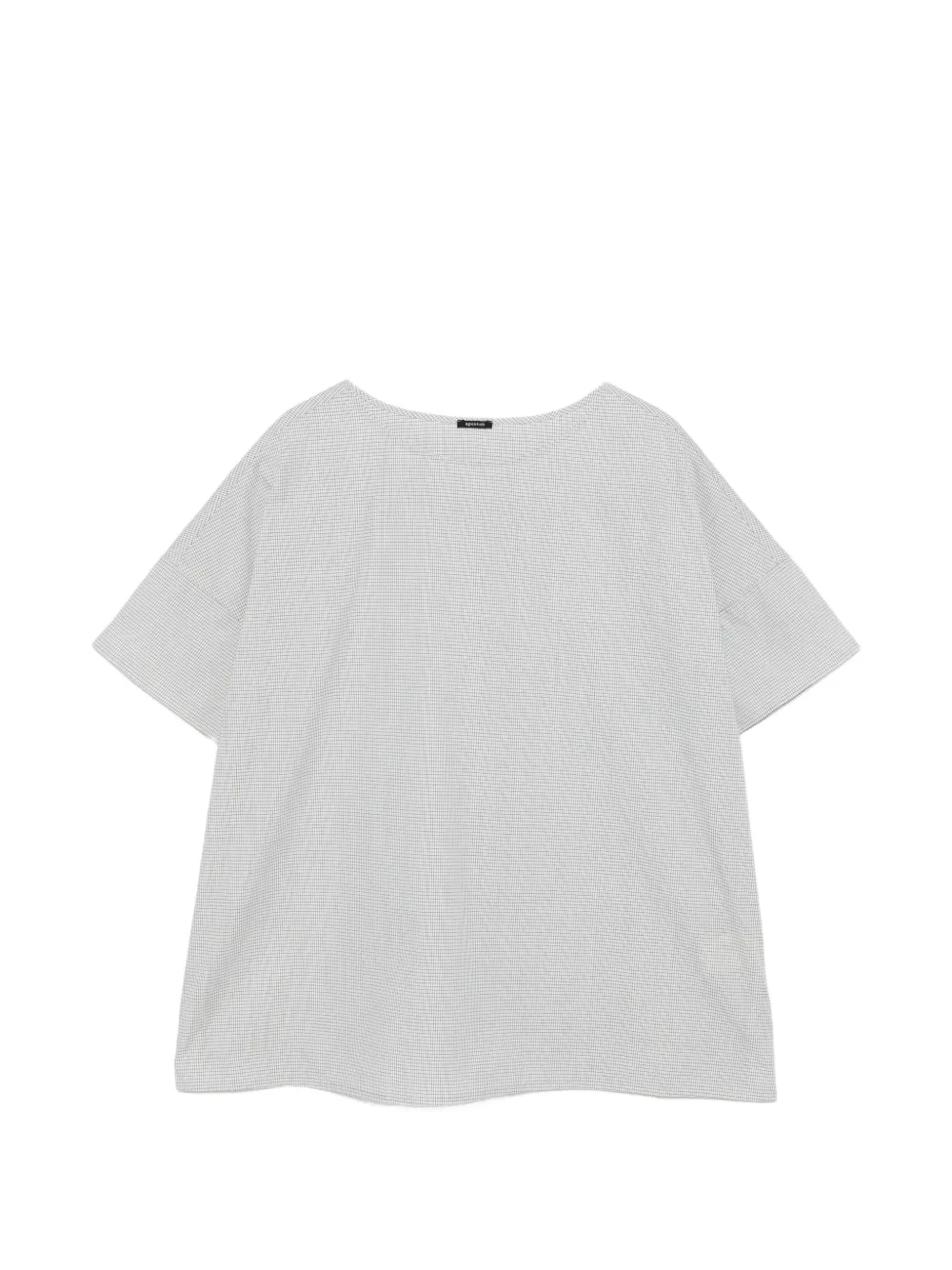 Apuntob checked top - Nude