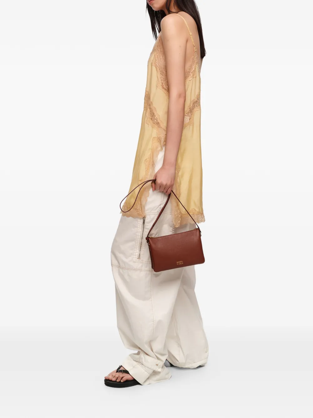 BIMBA Y LOLA Shopper met rits Bruin