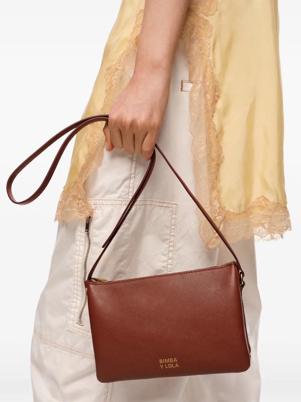 BIMBA Y LOLA Shopper met rits Bruin