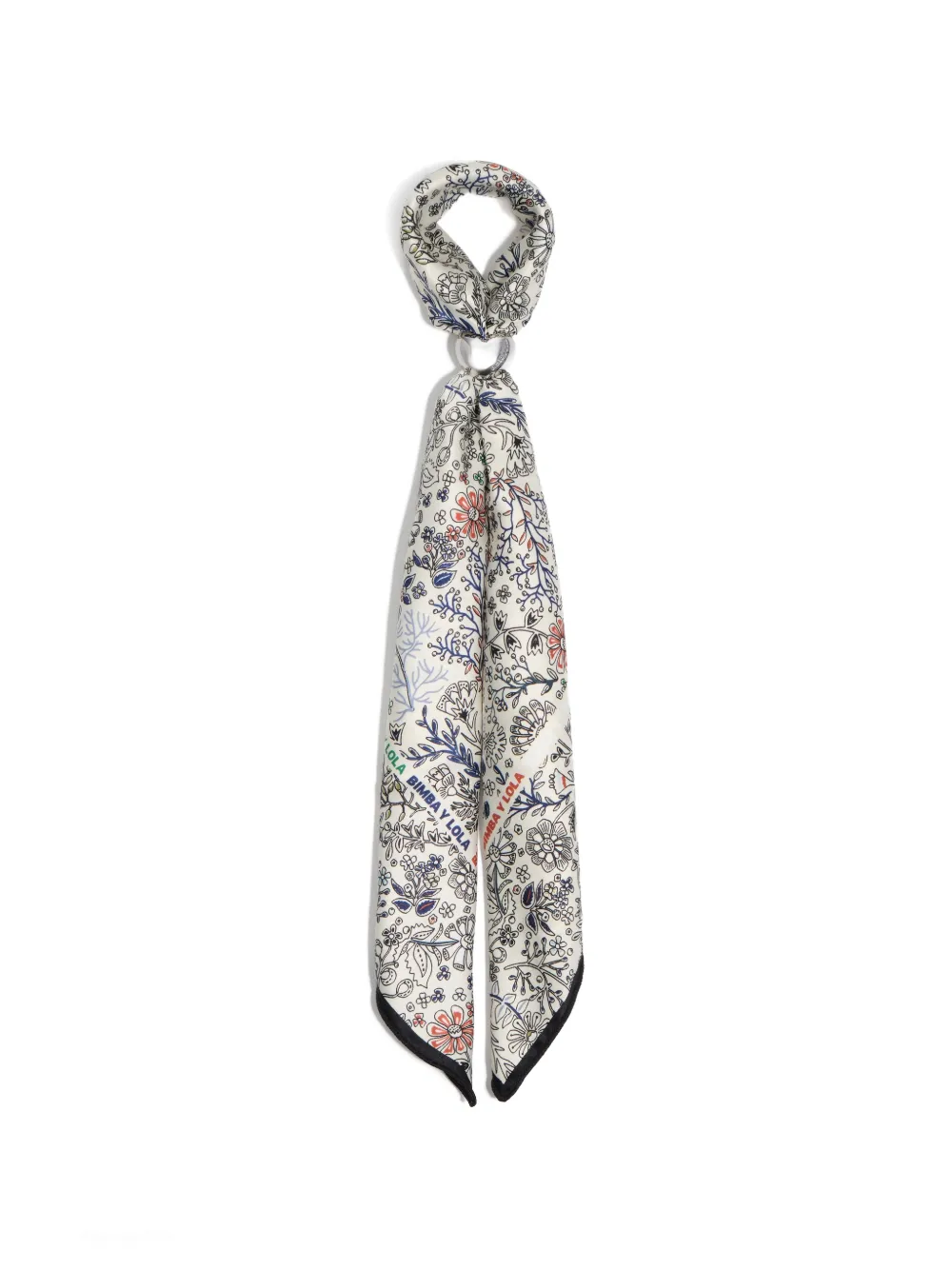 BIMBA Y LOLA Sjaal met bloemenprint Zilver