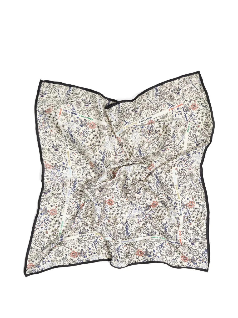 BIMBA Y LOLA Sjaal met bloemenprint Zilver