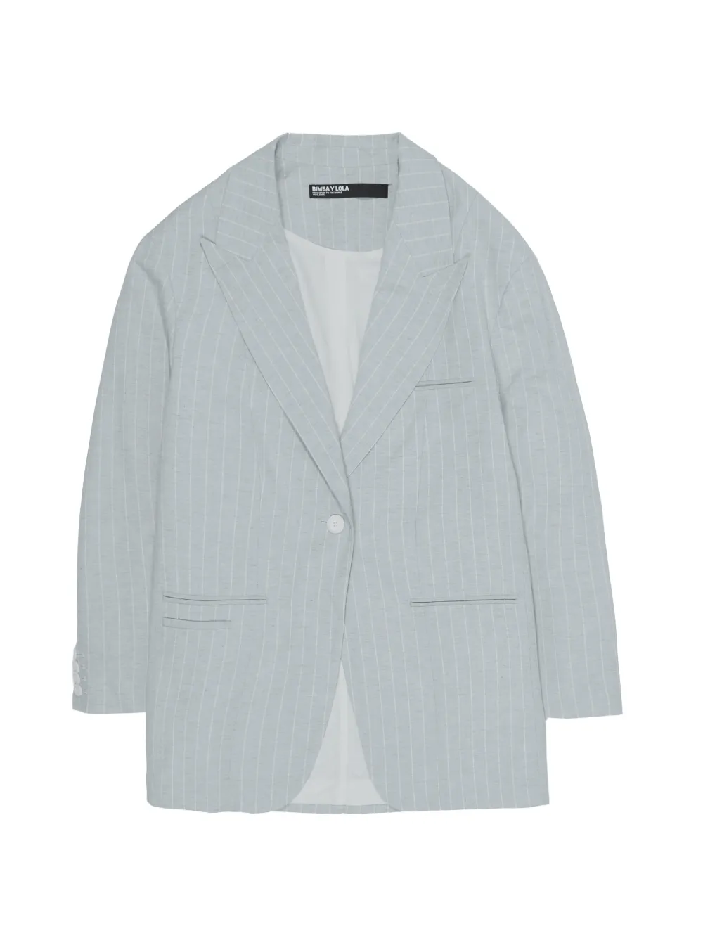 Bimba y Lola pinstripe single-button blazer - Blau