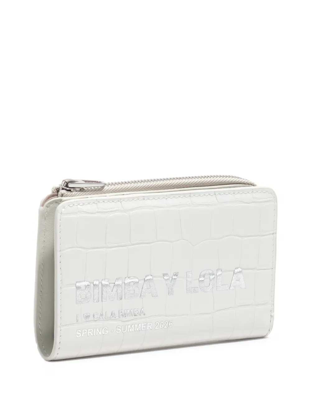 Bimba y Lola embossed zip wallet - Grigio