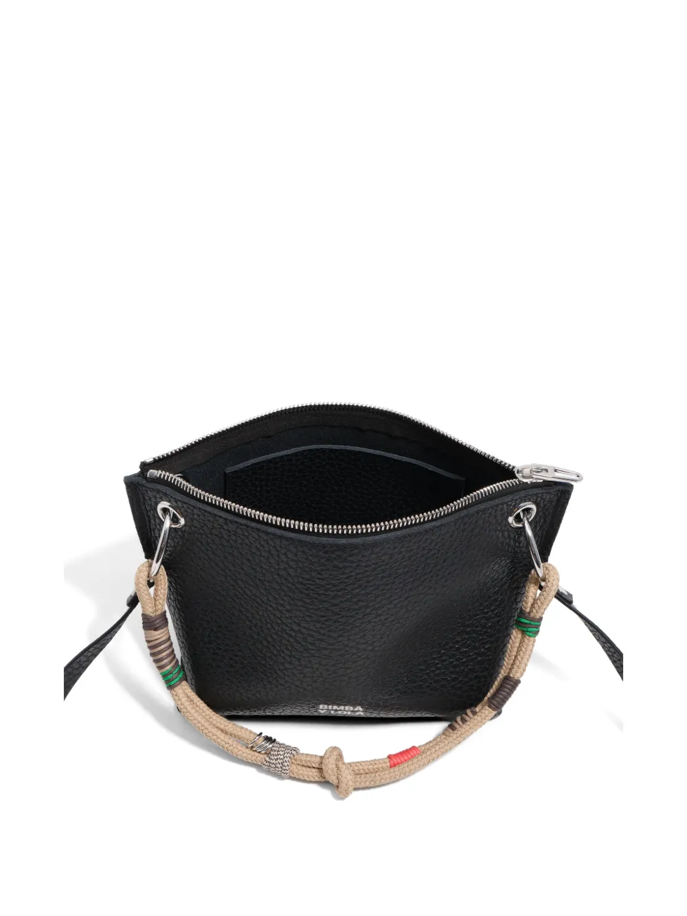 Bimba y Lola Mini-tas met handvat van touw Zwart