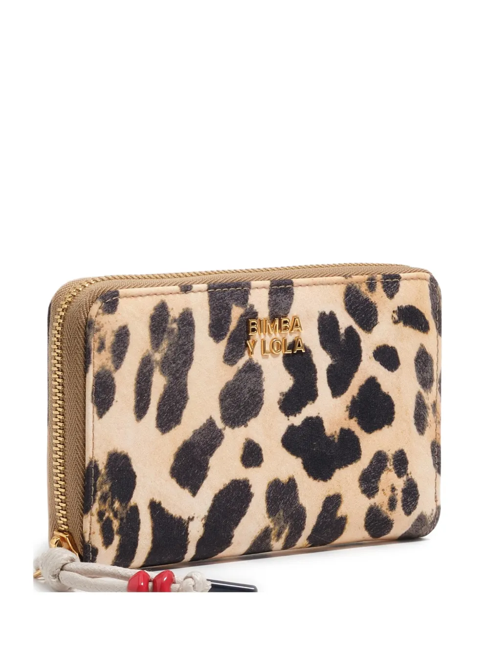 Bimba y Lola leopard zip wallet - Toni neutri