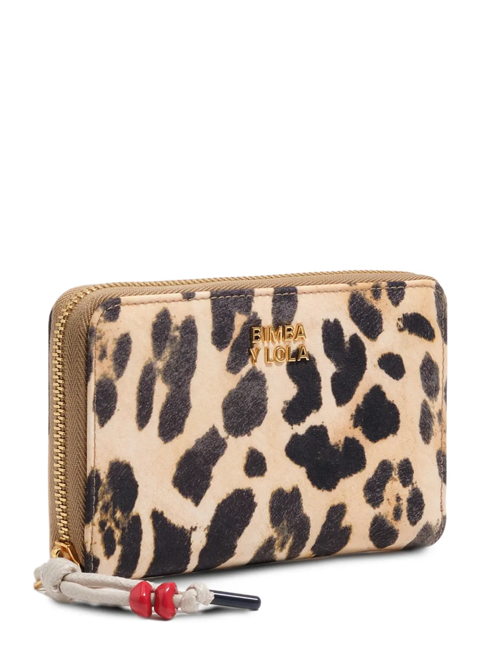Bimba y Lola leopard zip wallet - Toni neutri