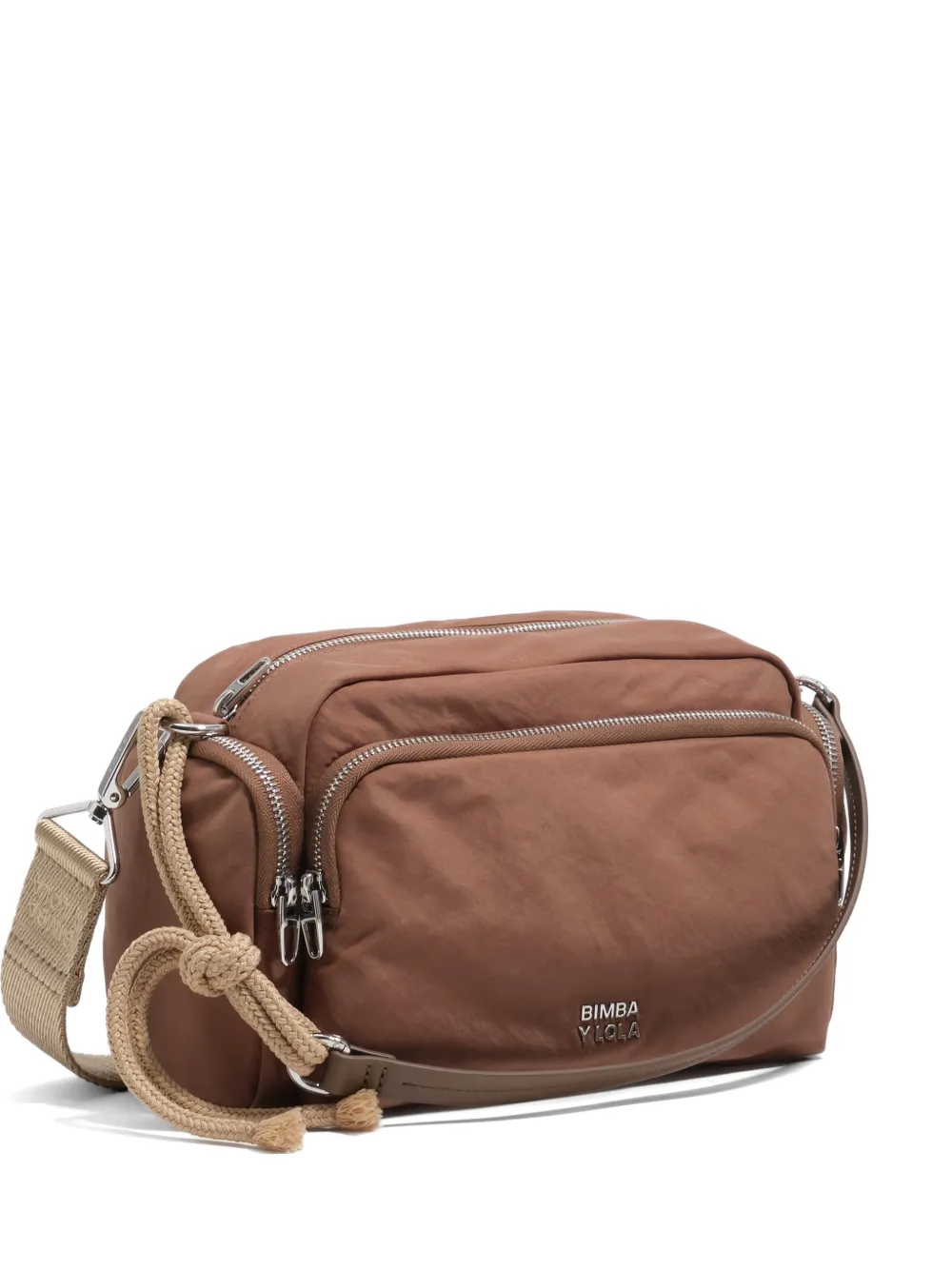 Bimba y Lola zip rope mini bag - Marrone