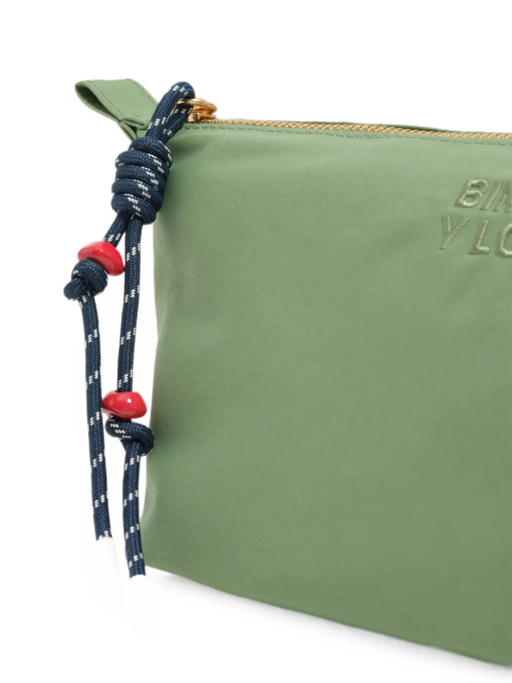 BIMBA Y LOLA Nylon Trapecio make-up tas Groen