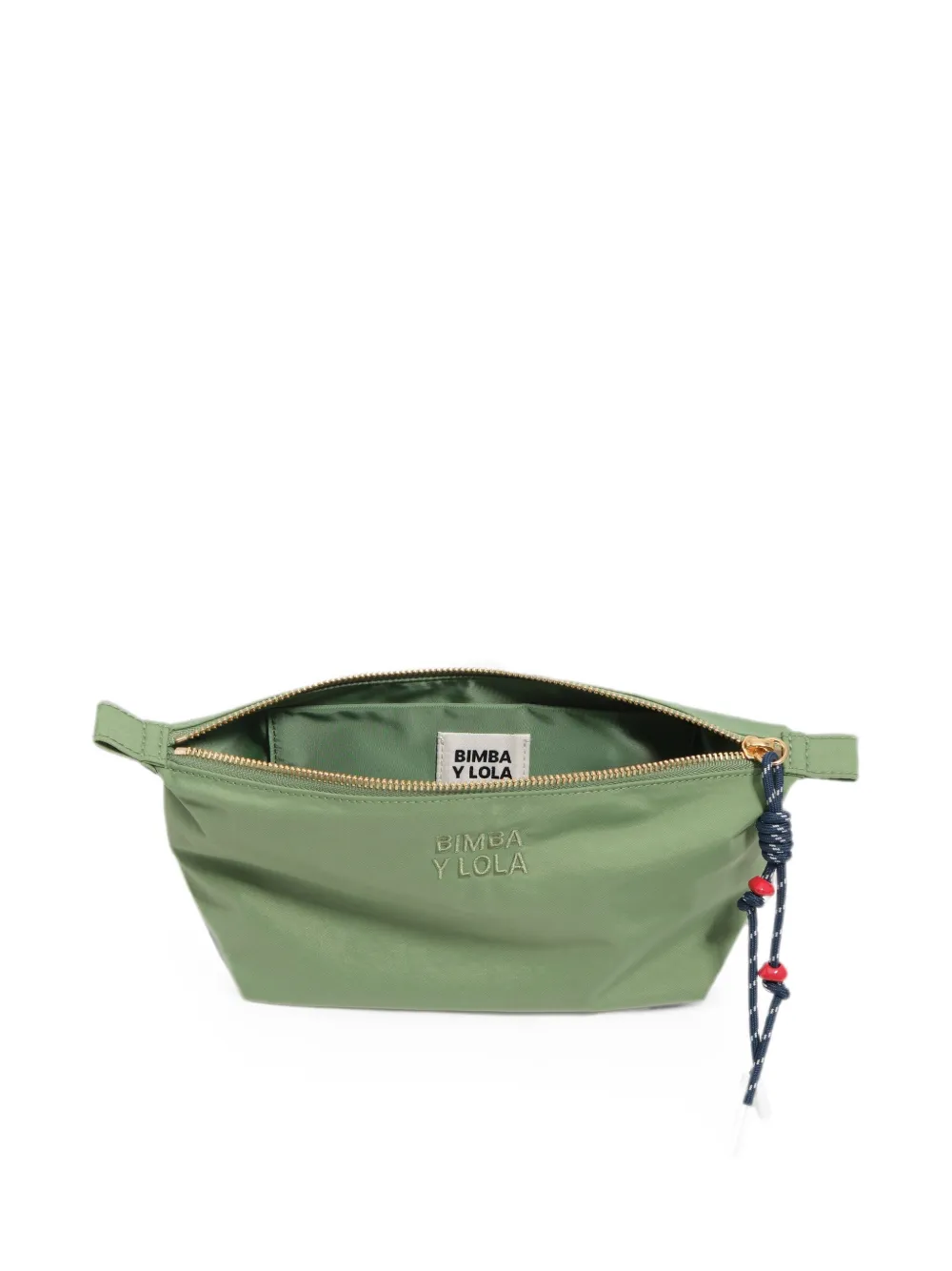 BIMBA Y LOLA Nylon Trapecio make-up tas Groen