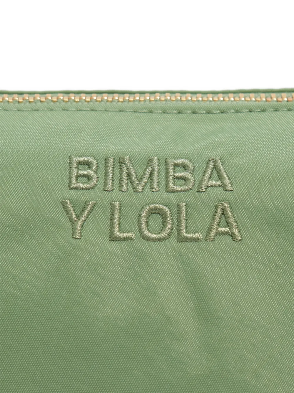 BIMBA Y LOLA Nylon Trapecio make-up tas Groen