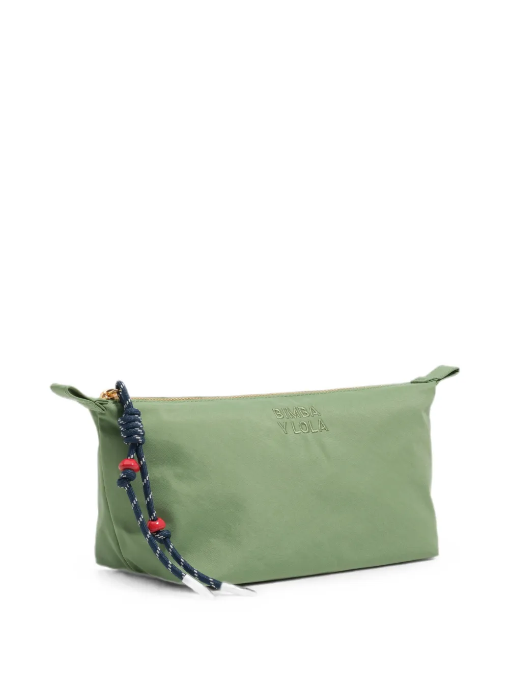 BIMBA Y LOLA Trapecio Kosmetiktasche aus grünem Nylon