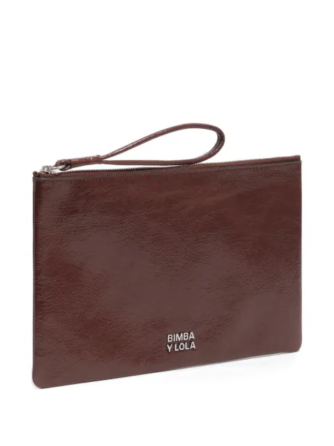 Bimba y Lola wristlet zip cow leather wallet