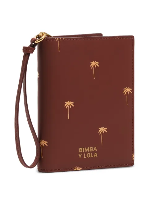 Bimba y Lola palm-tree print passport cover