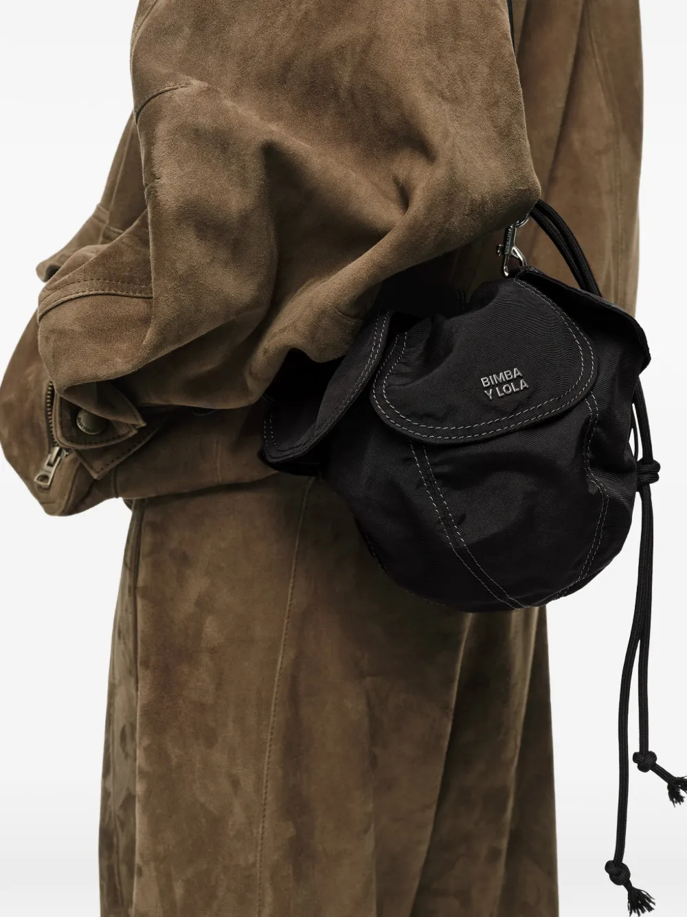 Bimba y Lola Shopper met trekkoord Zwart
