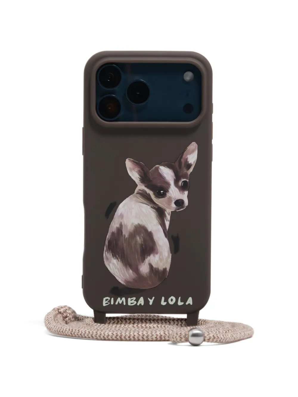 Bimba y Lola dog charm iphone 17 pro max case - Marrone