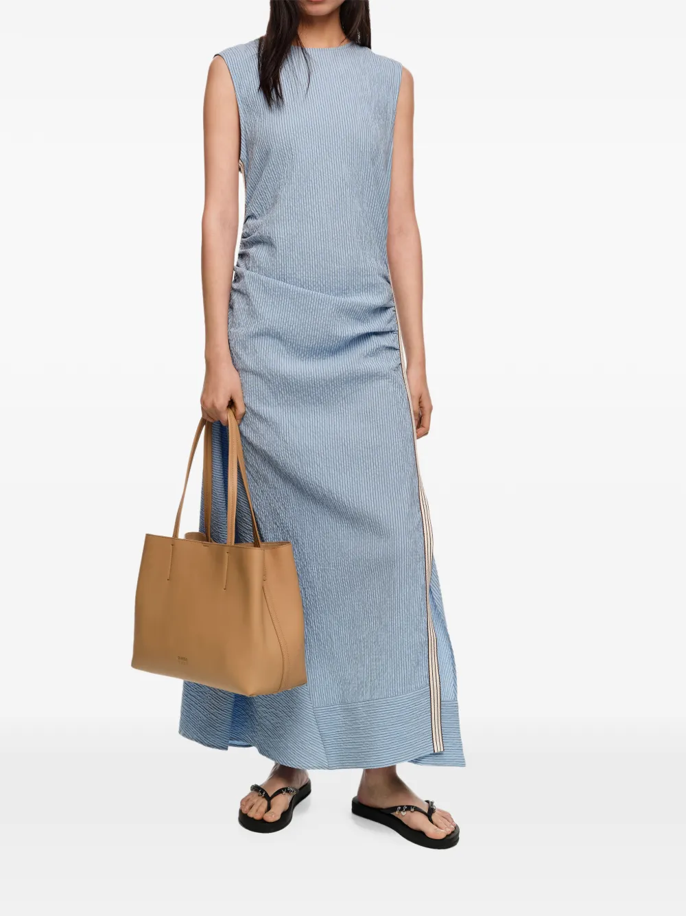 BIMBA Y LOLA Medium shopper met handvat en band Beige