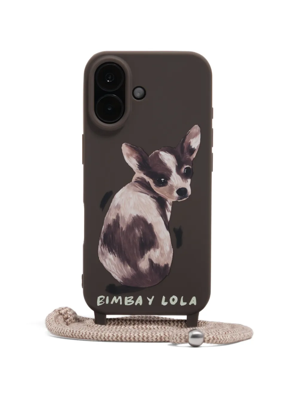 Bimba y Lola dog print iphone 17 case - Marrone