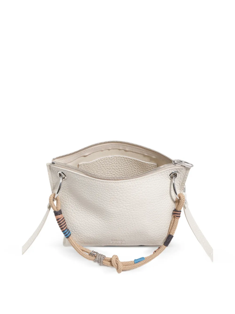 BIMBA Y LOLA Geknoopte leren mini-tas met touw Beige
