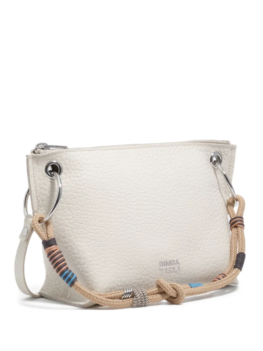 Bimba y Lola knotted rope leather mini bag - Toni neutri