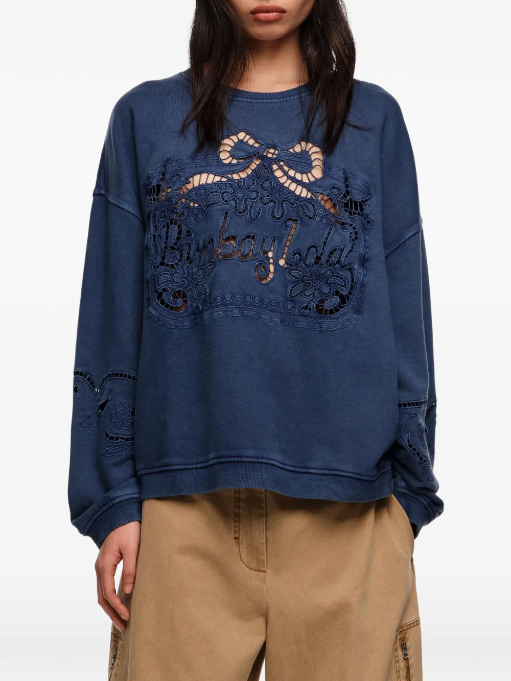 Bimba y Lola Trui met uitgesneden details Blauw