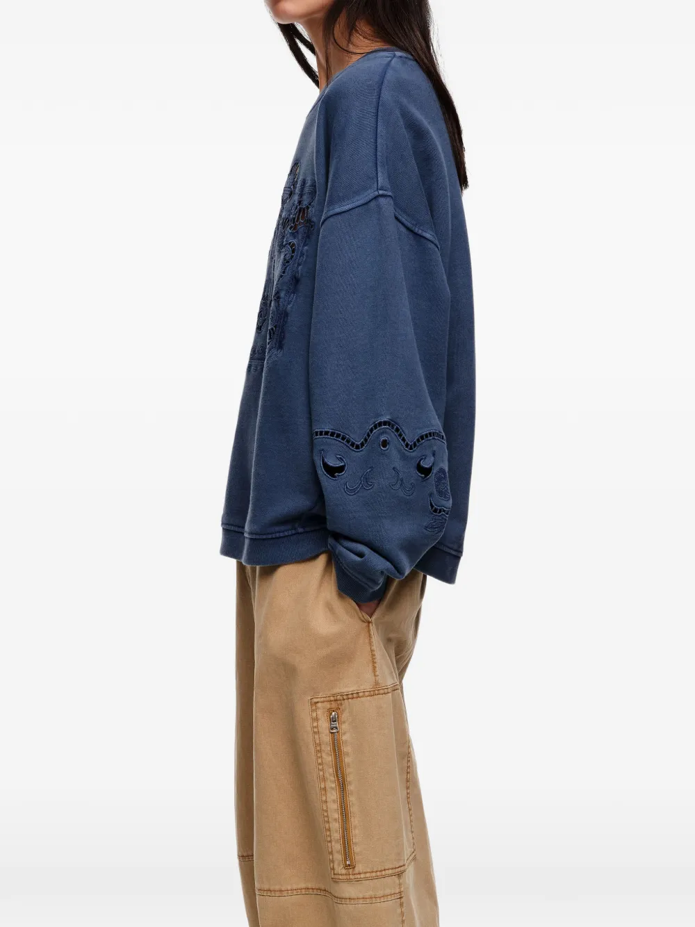 Bimba y Lola Trui met uitgesneden details Blauw