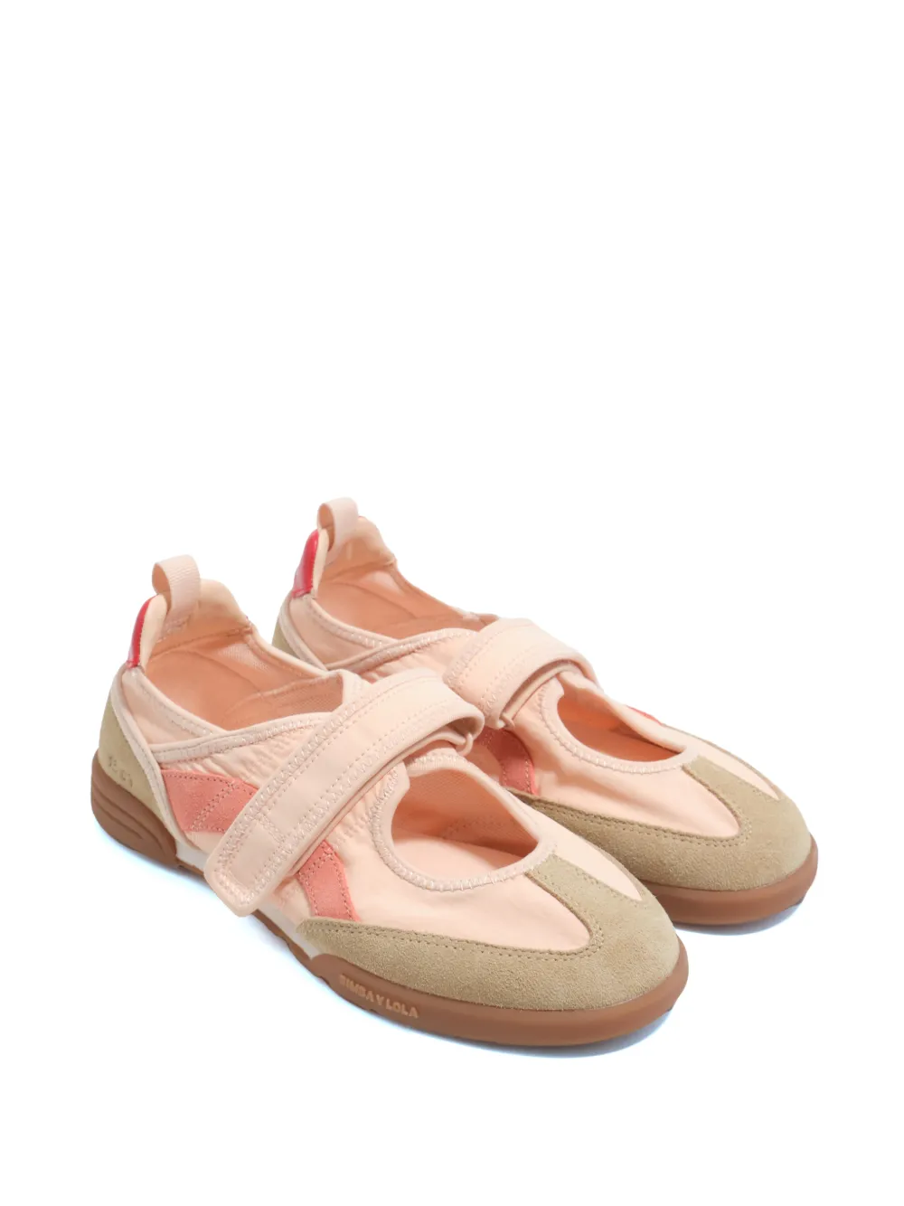 Bimba y Lola Ballerina's met klittenband en vlakken Roze