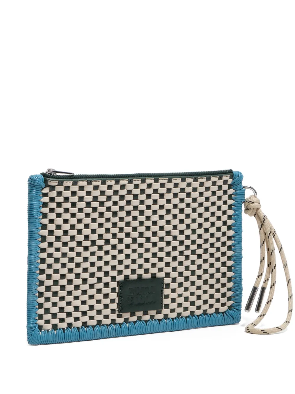 Bimba y Lola woven drawstring wallet - Toni neutri