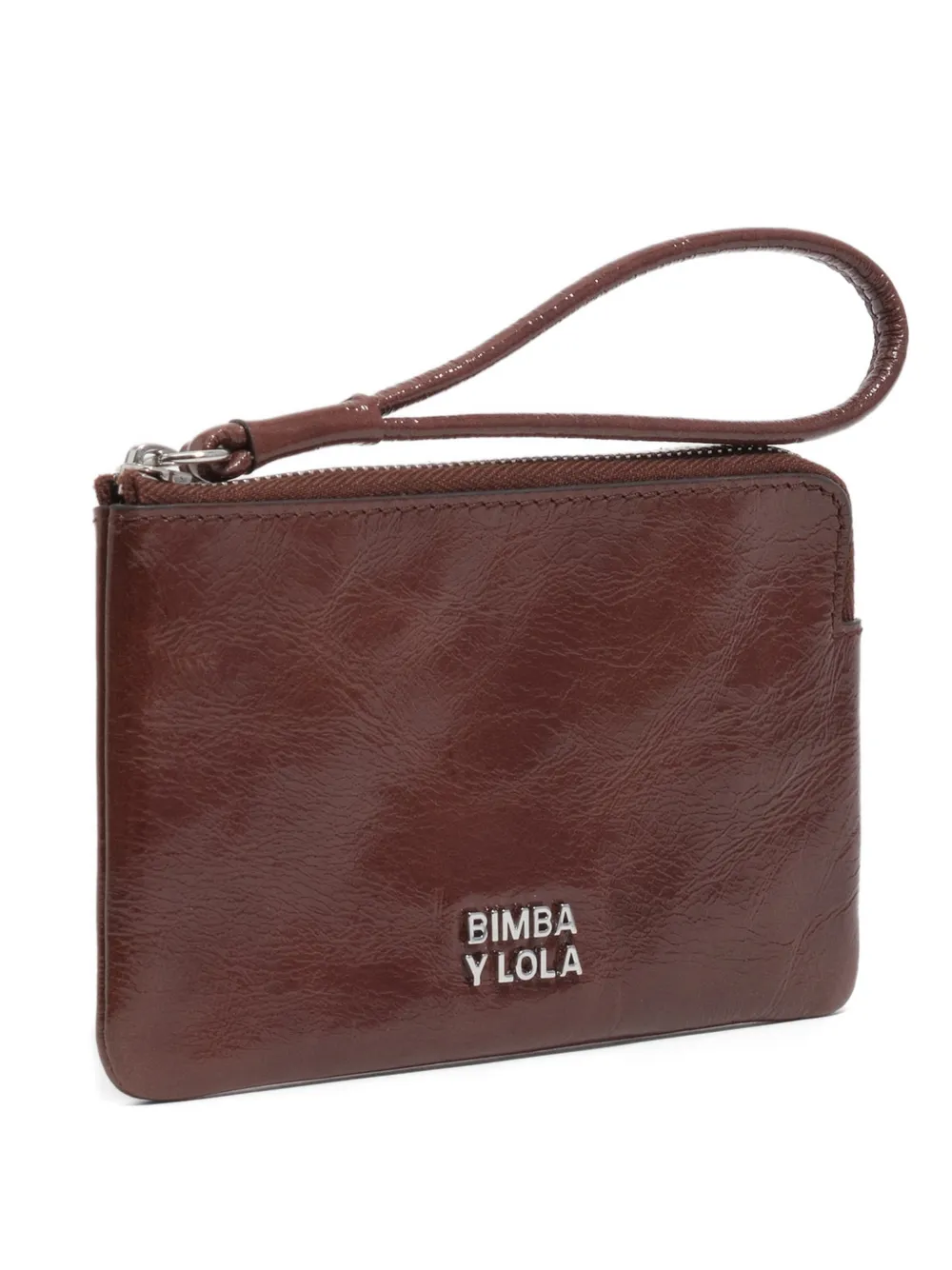 Bimba y Lola zip leather wallet - Marrone
