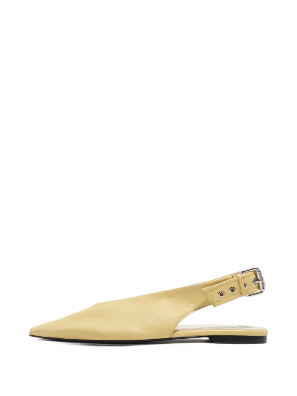 BIMBA Y LOLA Leren slingback ballerina's Geel