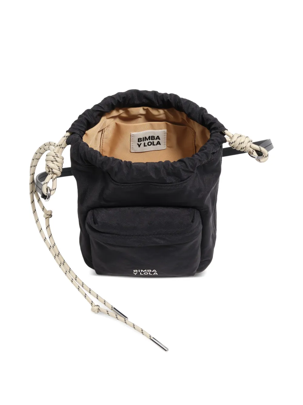 BIMBA Y LOLA Mini-tas met trekkoord en zak Zwart
